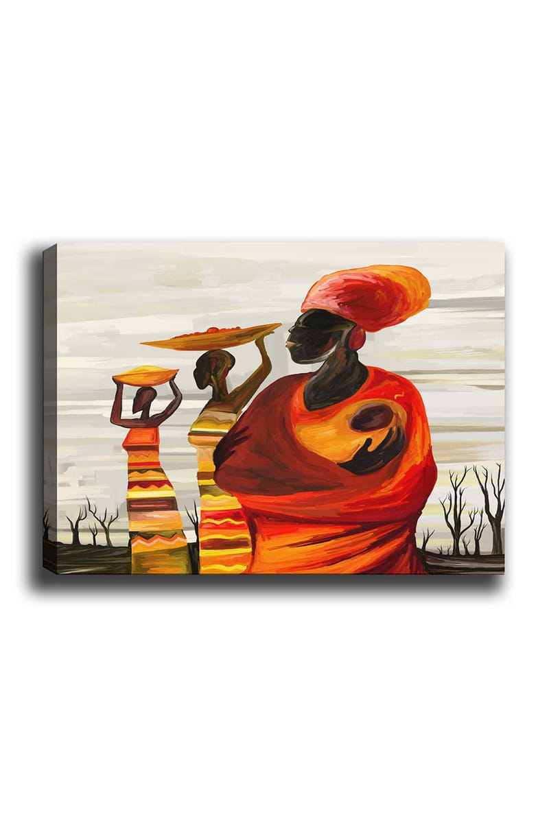 Dekorativ Canvasbilde 50x70 cm - Flerfarget - Interiør - Maleri & posters - Lerretsbilder