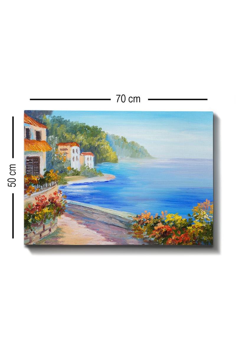 Dekorativ Canvasbilde 50x70 cm - Flerfarget - Interiør - Maleri & posters - Lerretsbilder