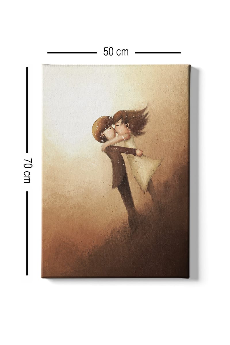 Dekorativ Canvasbilde 50x70 cm - Flerfarget - Interiør - Maleri & posters - Lerretsbilder