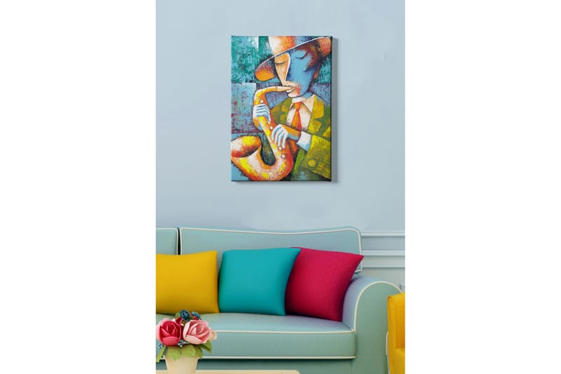 Dekorativ Canvasbilde 50x70 cm - Flerfarget - Interiør - Maleri & posters - Lerretsbilder