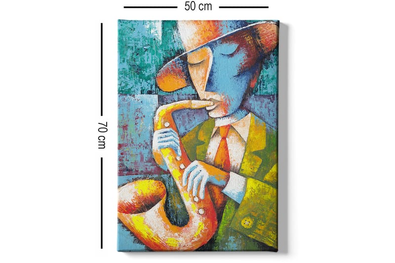 Dekorativ Canvasbilde 50x70 cm - Flerfarget - Interiør - Maleri & posters - Lerretsbilder