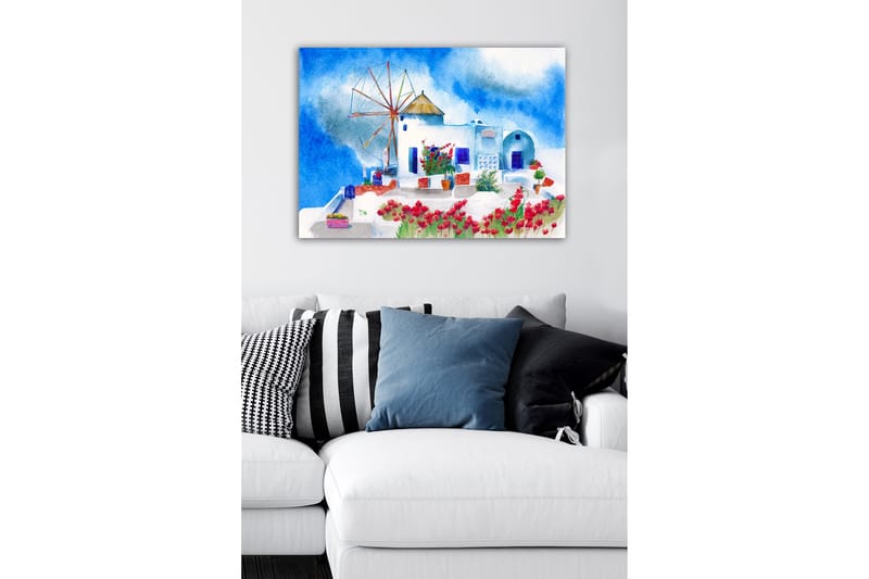 Dekorativ Canvasbilde 50x70 cm - Flerfarget - Interiør - Maleri & posters - Lerretsbilder