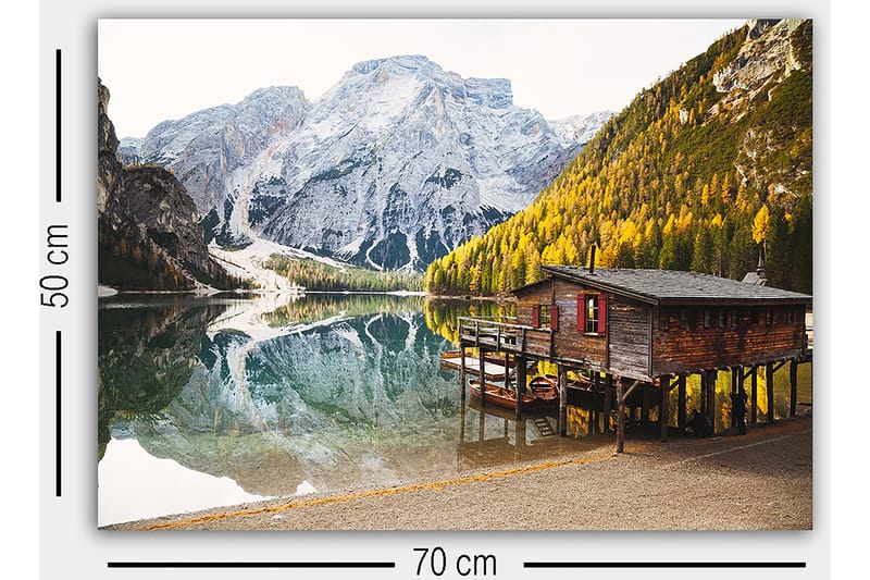Dekorativ Canvasbilde 50x70 cm - Flerfarget - Interiør - Maleri & posters - Lerretsbilder