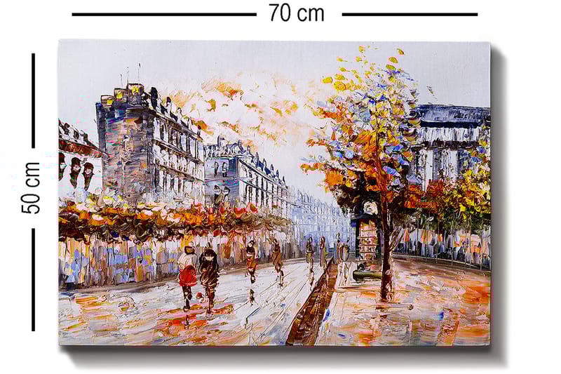 Dekorativ Canvasbilde 50x70 cm - Flerfarget - Interiør - Maleri & posters - Lerretsbilder