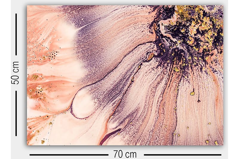 Dekorativ Canvasbilde 50x70 cm - Flerfarget - Interiør - Maleri & posters - Lerretsbilder