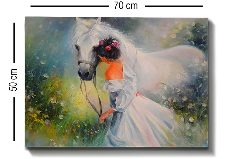 Dekorativ Canvasbilde 50x70 cm - Flerfarget - Interiør - Maleri & posters - Lerretsbilder