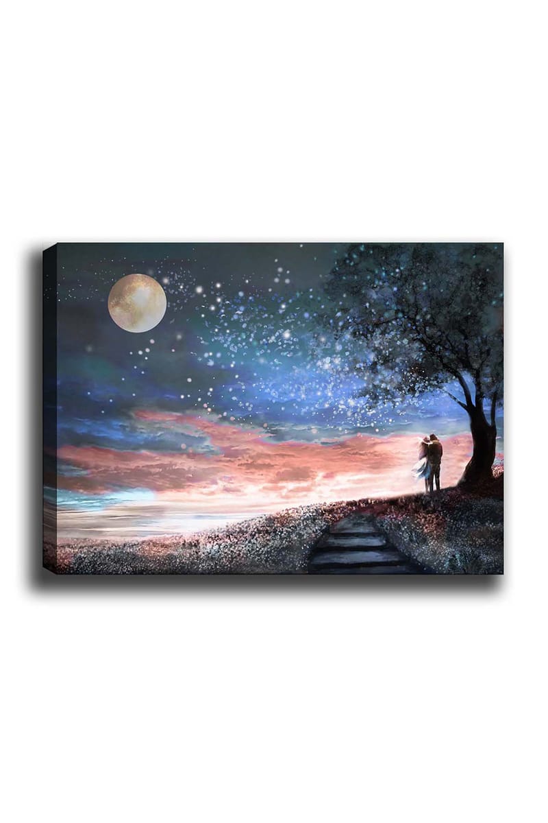 Dekorativ Canvasbilde 50x70 cm - Flerfarget - Interiør - Maleri & posters - Lerretsbilder