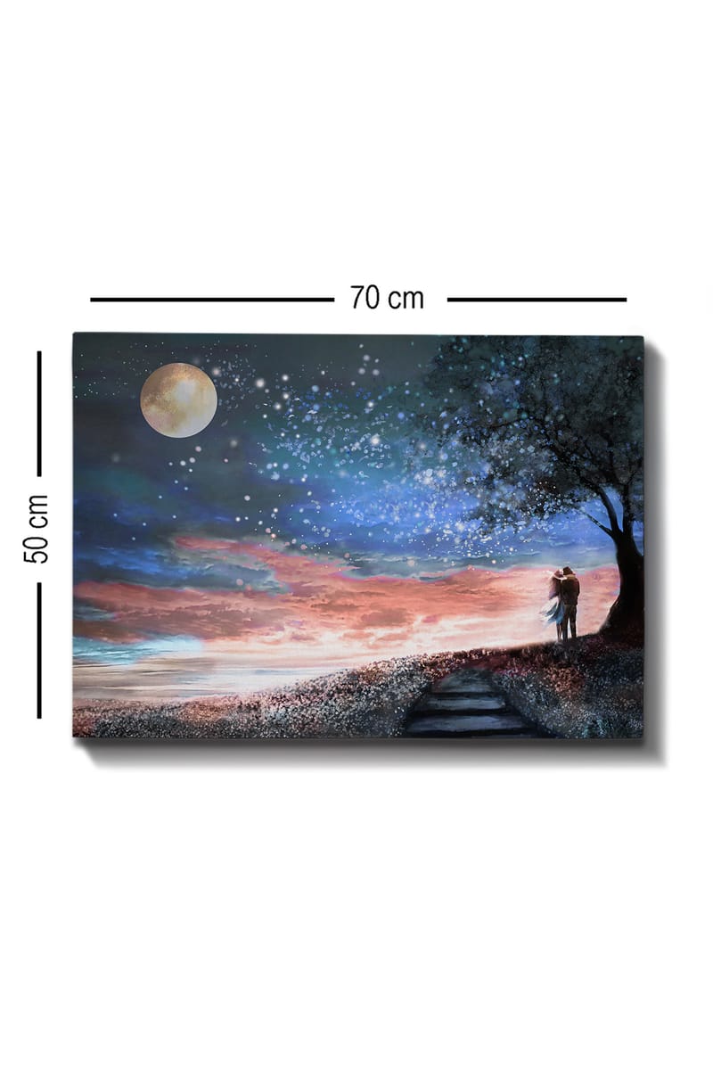Dekorativ Canvasbilde 50x70 cm - Flerfarget - Interiør - Maleri & posters - Lerretsbilder