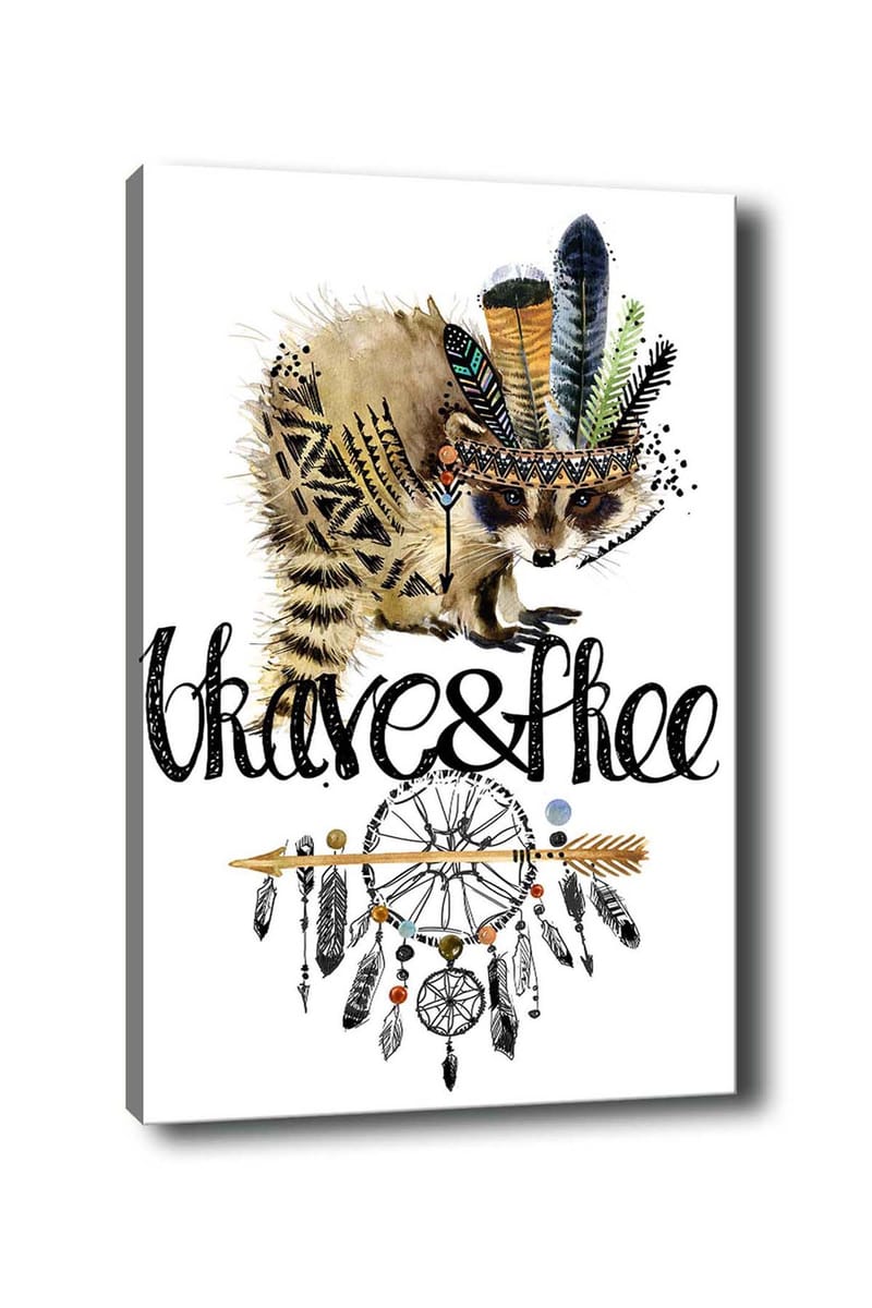 Dekorativ Canvasbilde 50x70 cm - Flerfarget - Interiør - Maleri & posters - Lerretsbilder