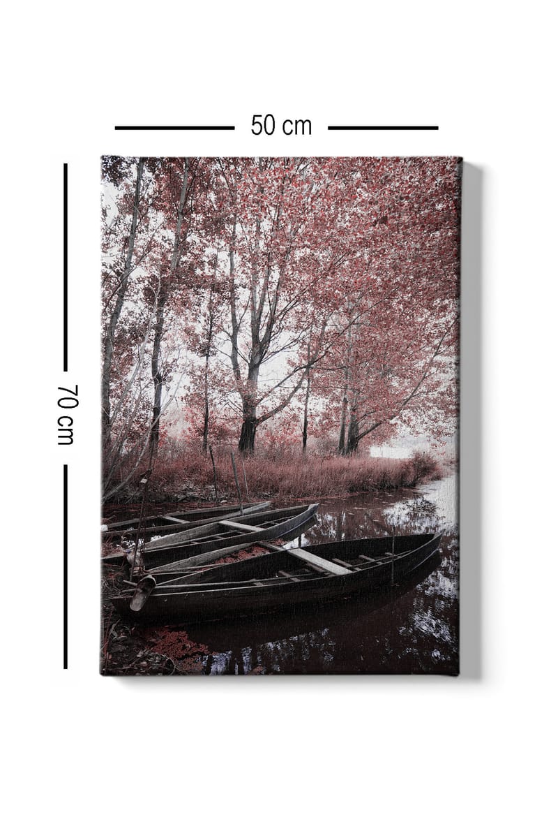 Dekorativ Canvasbilde 50x70 cm - Flerfarget - Interiør - Maleri & posters - Lerretsbilder