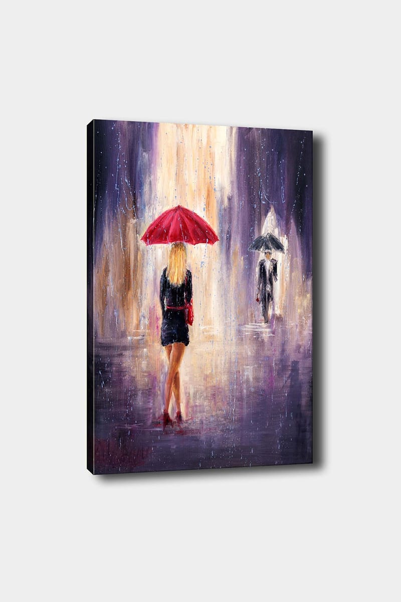 Dekorativ Canvasbilde 50x70 cm - Flerfarget - Interiør - Maleri & posters - Lerretsbilder