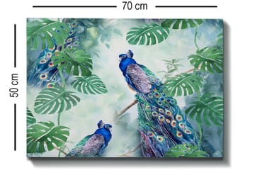 Dekorativ Canvasbilde 50x70 cm - Flerfarget - Interiør - Maleri & posters - Lerretsbilder