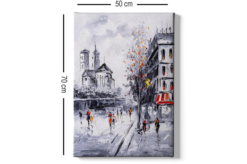 Dekorativ Canvasbilde 50x70 cm - Flerfarget - Interiør - Maleri & posters - Lerretsbilder