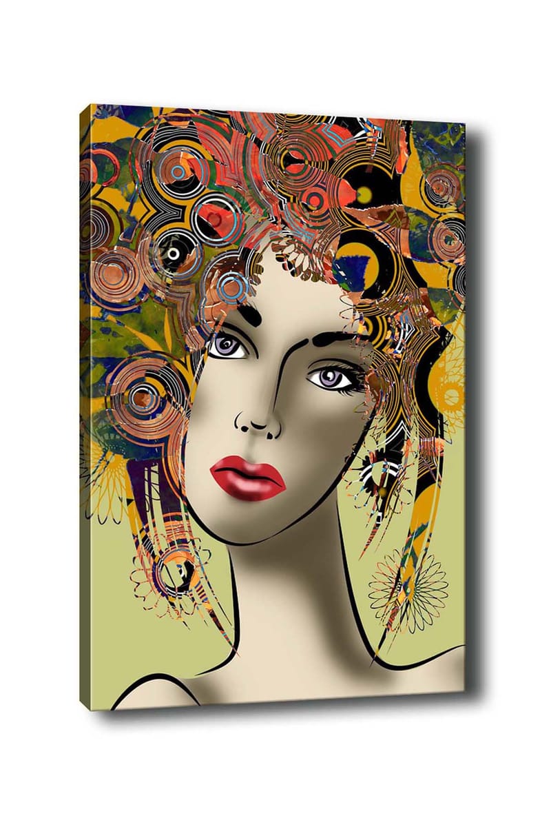 Dekorativ Canvasbilde 50x70 cm - Flerfarget - Interiør - Maleri & posters - Lerretsbilder