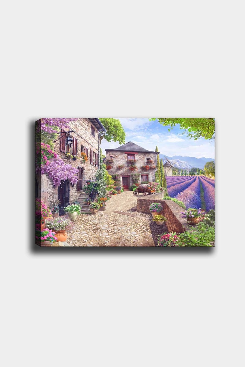 Dekorativ Canvasbilde 50x70 cm - Flerfarget - Interiør - Maleri & posters - Lerretsbilder