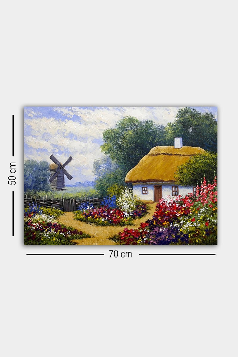 Dekorativ Canvasbilde 50x70 cm - Flerfarget - Interiør - Maleri & posters - Lerretsbilder