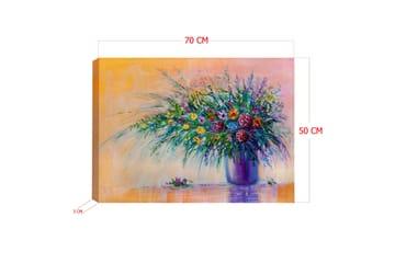 Dekorativ Canvasbilde 50x70 cm - Flerfarget - Interiør - Maleri & posters - Lerretsbilder