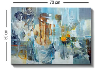Dekorativ Canvasbilde 50x70 cm - Flerfarget - Interiør - Maleri & posters - Lerretsbilder