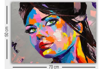 Dekorativ Canvasbilde 50x70 cm - Flerfarget - Interiør - Maleri & posters - Lerretsbilder