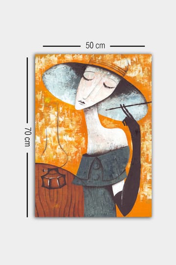 Dekorativ Canvasbilde 50x70 cm - Flerfarget - Interiør - Maleri & posters - Lerretsbilder