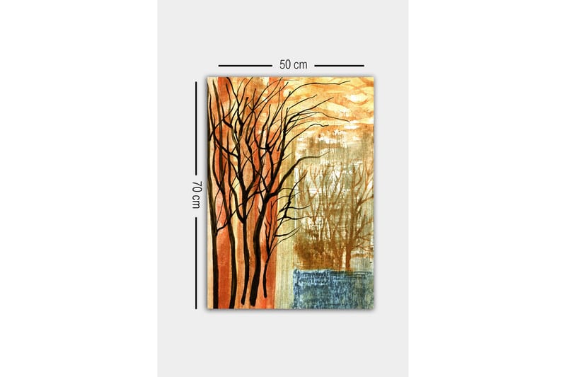 Dekorativ Canvasbilde 50x70 cm - Flerfarget - Interiør - Maleri & posters - Lerretsbilder