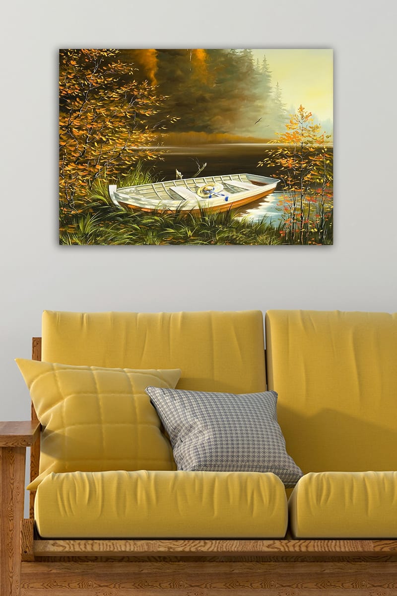 Dekorativ Canvasbilde 50x70 cm - Flerfarget - Interiør - Maleri & posters - Lerretsbilder
