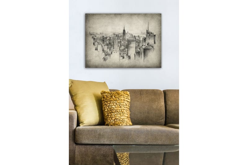 Dekorativ Canvasbilde 50x70 cm - Flerfarget - Interiør - Maleri & posters - Lerretsbilder