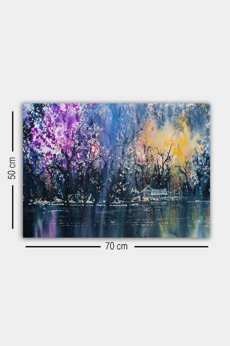Dekorativ Canvasbilde 50x70 cm - Flerfarget - Interiør - Maleri & posters - Lerretsbilder