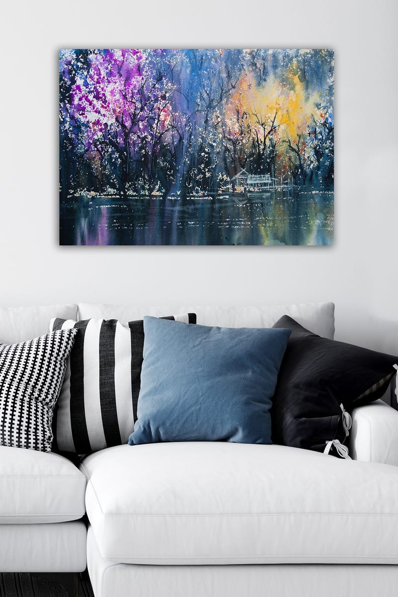 Dekorativ Canvasbilde 50x70 cm - Flerfarget - Interiør - Maleri & posters - Lerretsbilder