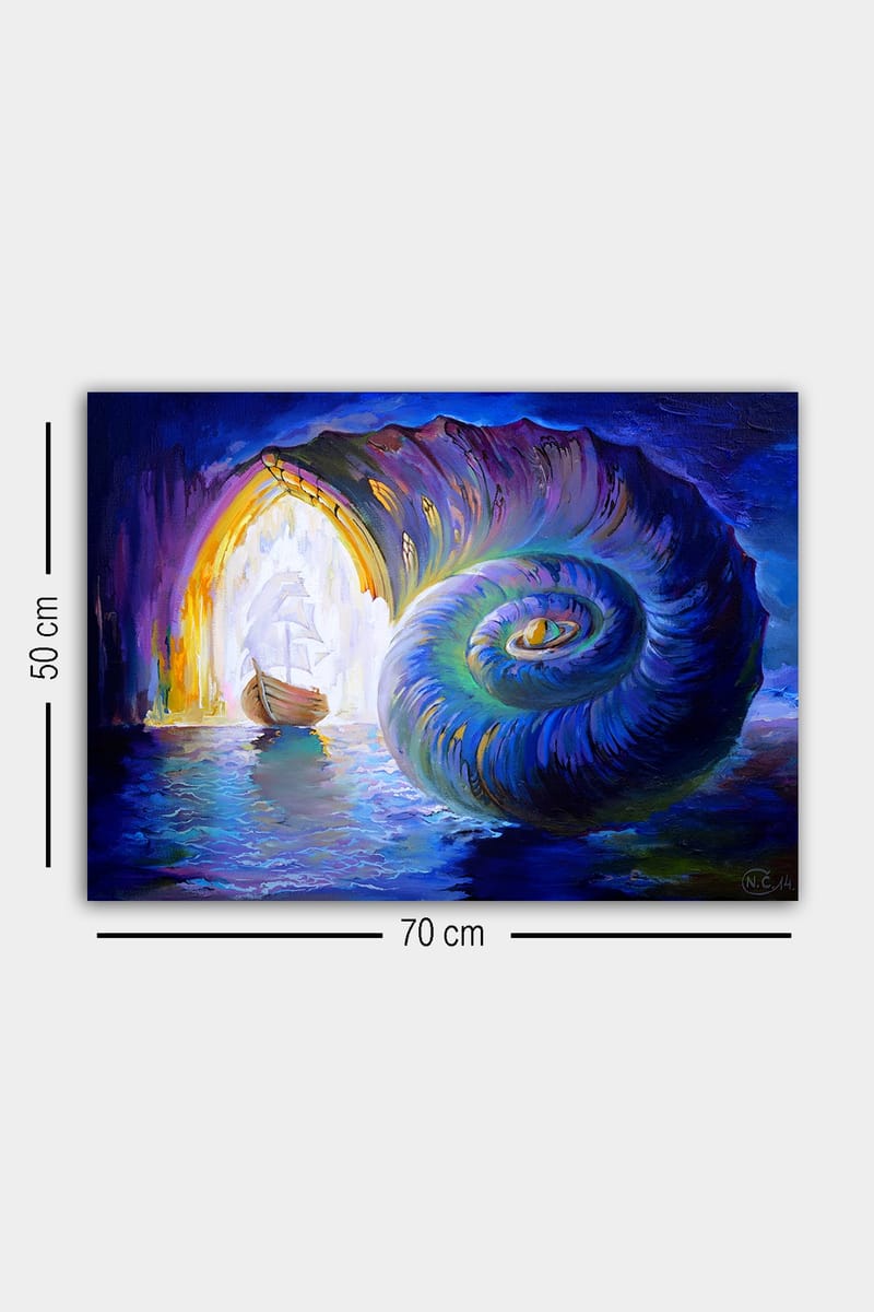 Dekorativ Canvasbilde 50x70 cm - Flerfarget - Interiør - Maleri & posters - Lerretsbilder