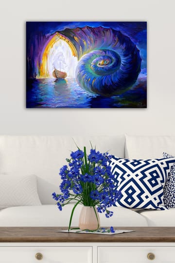 Dekorativ Canvasbilde 50x70 cm - Flerfarget - Interiør - Maleri & posters - Lerretsbilder