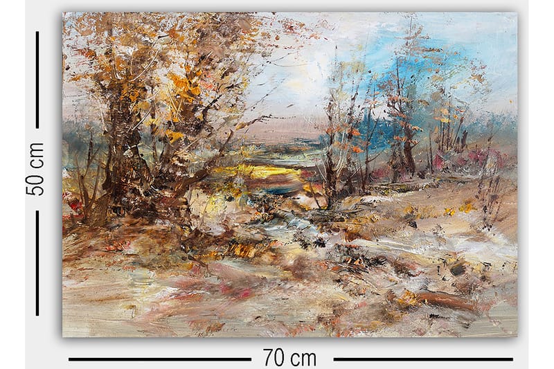 Dekorativ Canvasbilde 50x70 cm - Flerfarget - Interiør - Maleri & posters - Lerretsbilder