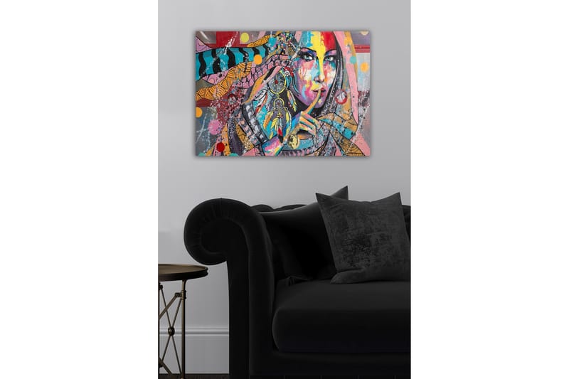 Dekorativ Canvasbilde 50x70 cm - Flerfarget - Interiør - Maleri & posters - Lerretsbilder
