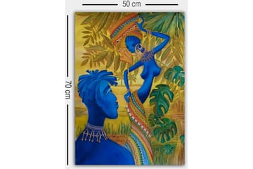 Dekorativ Canvasbilde 50x70 cm - Flerfarget - Interiør - Maleri & posters - Lerretsbilder