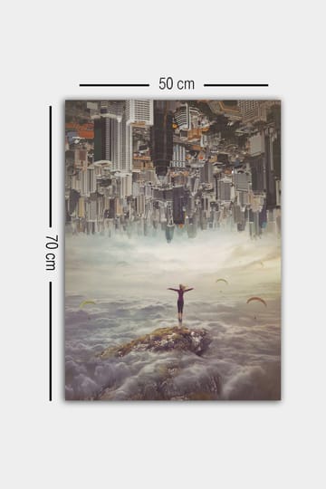 Dekorativ Canvasbilde 50x70 cm - Flerfarget - Interiør - Maleri & posters - Lerretsbilder