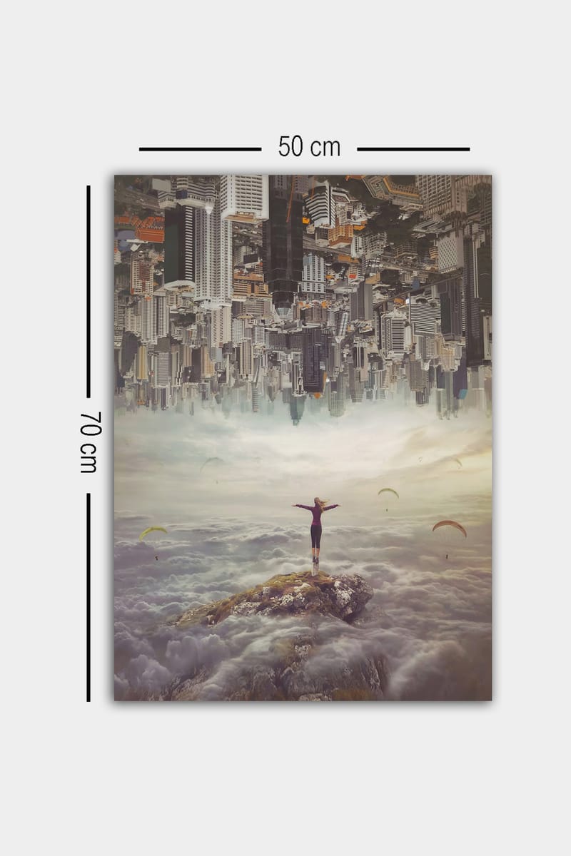 Dekorativ Canvasbilde 50x70 cm - Flerfarget - Interiør - Maleri & posters - Lerretsbilder
