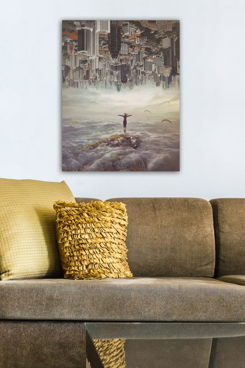 Dekorativ Canvasbilde 50x70 cm - Flerfarget - Interiør - Maleri & posters - Lerretsbilder