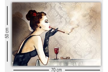 Dekorativ Canvasbilde 50x70 cm - Flerfarget - Interiør - Maleri & posters - Lerretsbilder