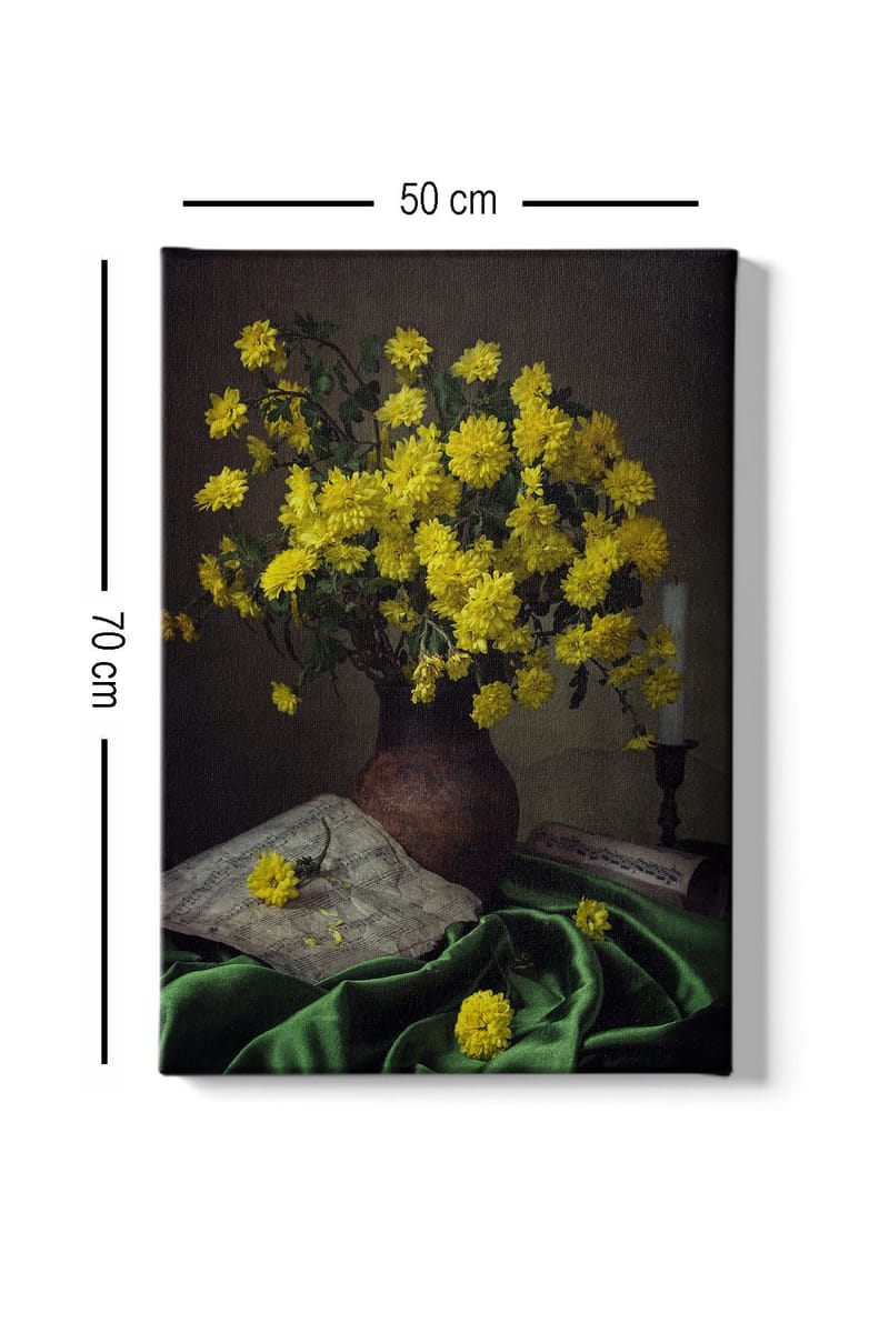 Dekorativ Canvasbilde 50x70 cm - Flerfarget - Interiør - Maleri & posters - Lerretsbilder