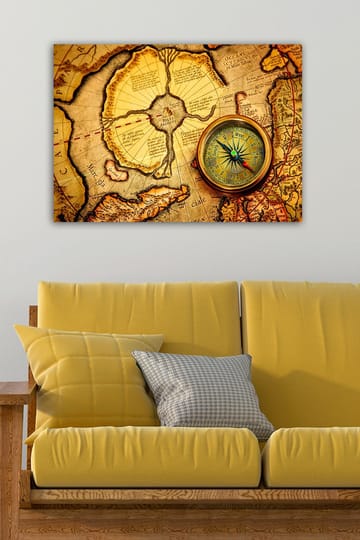 Dekorativ Canvasbilde 50x70 cm - Flerfarget - Interiør - Maleri & posters - Lerretsbilder