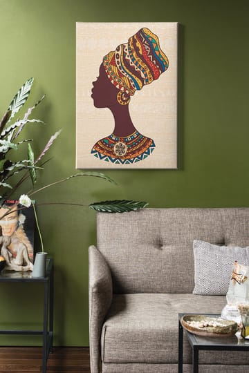 Dekorativ Canvasbilde 50x70 cm - Flerfarget - Interiør - Maleri & posters - Lerretsbilder