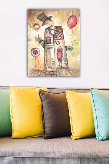 Dekorativ Canvasbilde 50x70 cm - Flerfarget - Interiør - Maleri & posters - Lerretsbilder