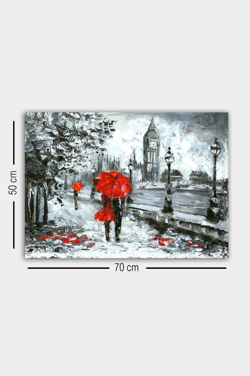 Dekorativ Canvasbilde 50x70 cm - Flerfarget - Interiør - Maleri & posters - Lerretsbilder