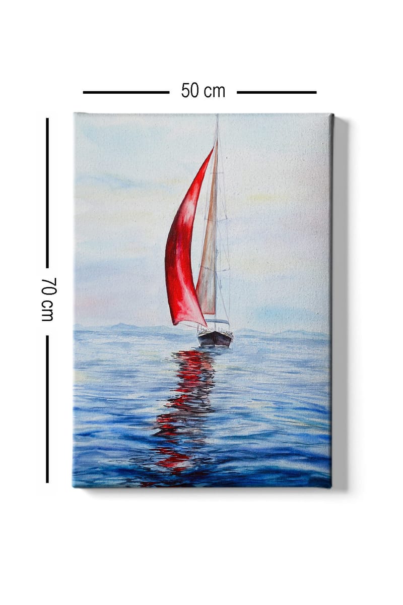 Dekorativ Canvasbilde 50x70 cm - Flerfarget - Interiør - Maleri & posters - Lerretsbilder