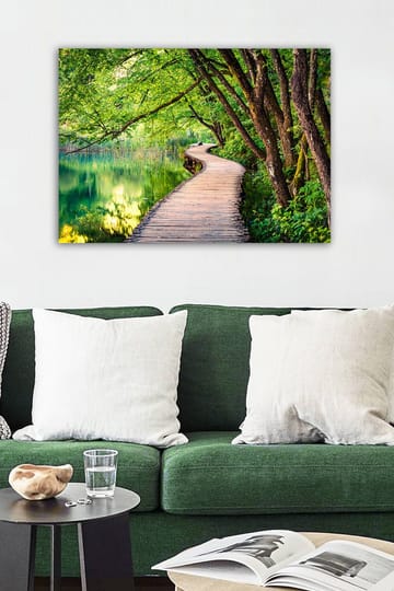 Dekorativ Canvasbilde 50x70 cm - Flerfarget - Interiør - Maleri & posters - Lerretsbilder