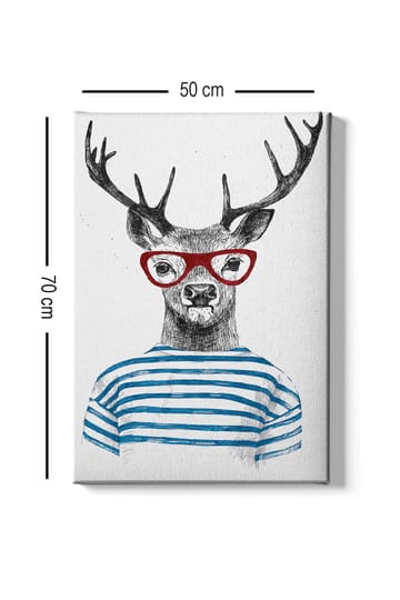 Dekorativ Canvasbilde 50x70 cm - Flerfarget - Interiør - Maleri & posters - Lerretsbilder