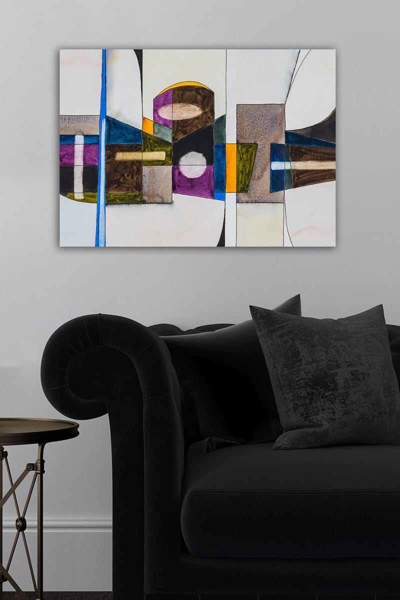 Dekorativ Canvasbilde 50x70 cm - Flerfarget - Interiør - Maleri & posters - Lerretsbilder