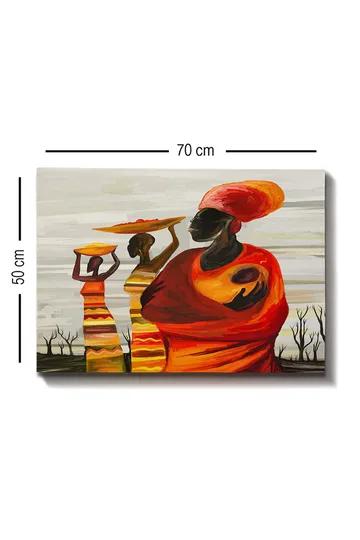 Dekorativ Canvasbilde 50x70 cm - Flerfarget - Interiør - Maleri & posters - Lerretsbilder