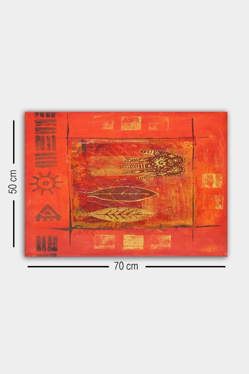 Dekorativ Canvasbilde 50x70 cm - Flerfarget - Interiør - Maleri & posters - Lerretsbilder