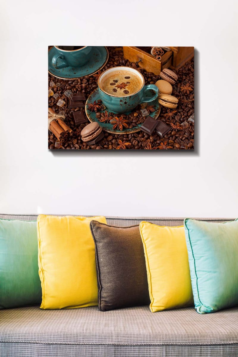 Dekorativ Canvasbilde 50x70 cm - Flerfarget - Interiør - Maleri & posters - Lerretsbilder